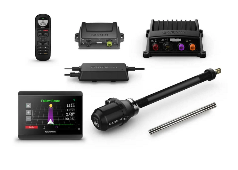 Garmin Reactor 40 Kicker Autopilot With GHC 50 and Stainless Steel Tilt Tube - 010-02794-10