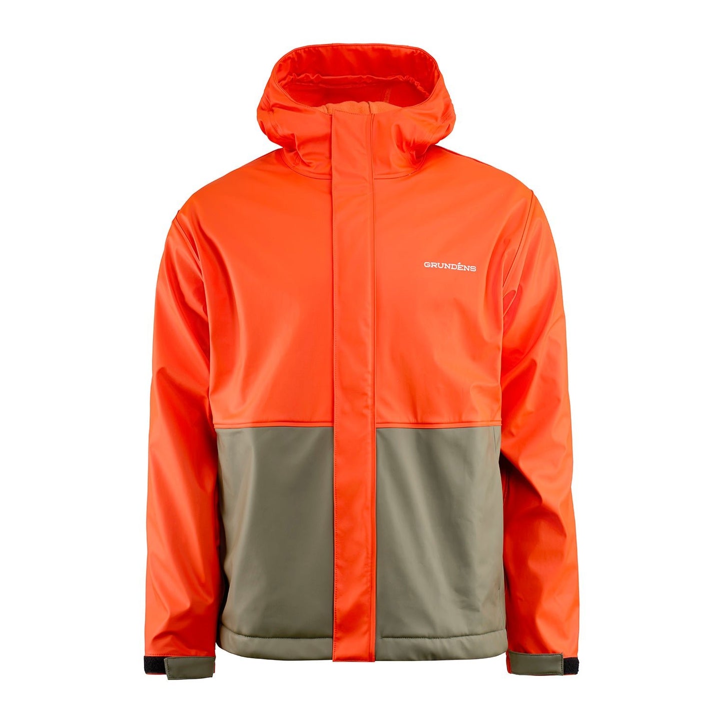 Grundens Neptune Thermo Jacket - Orange/Olive - Size 3XL
