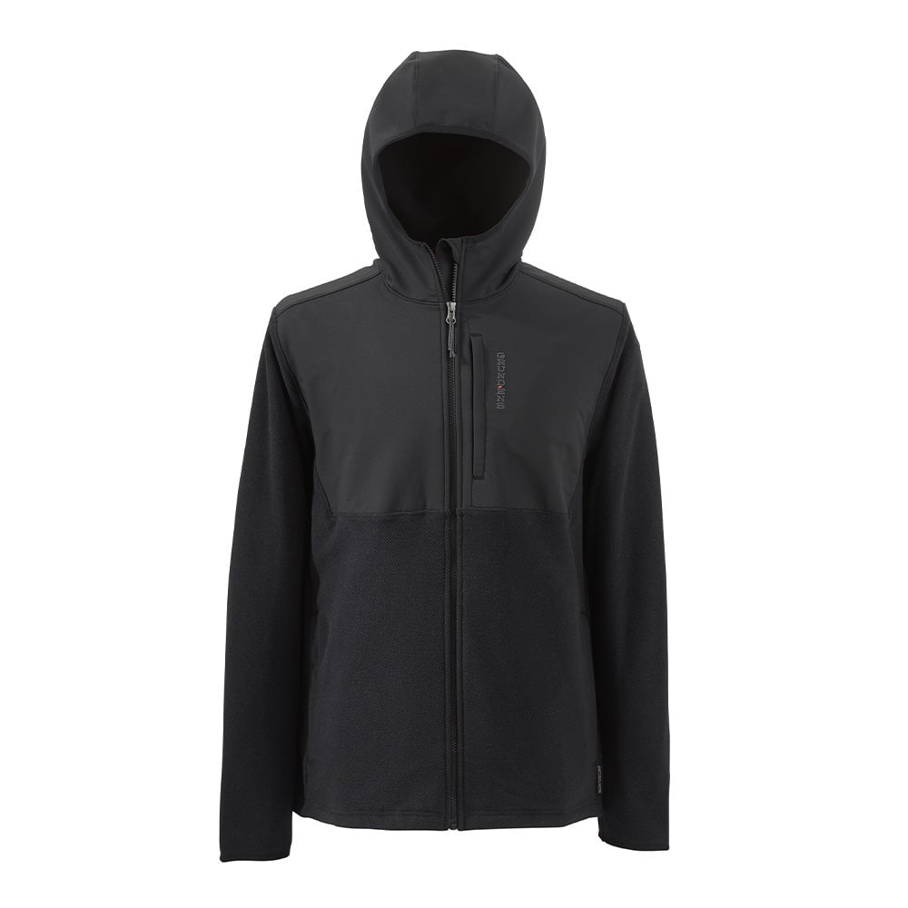 Grundens Bering Fleece Pro Full-Zip Hoodie - Black - Size M