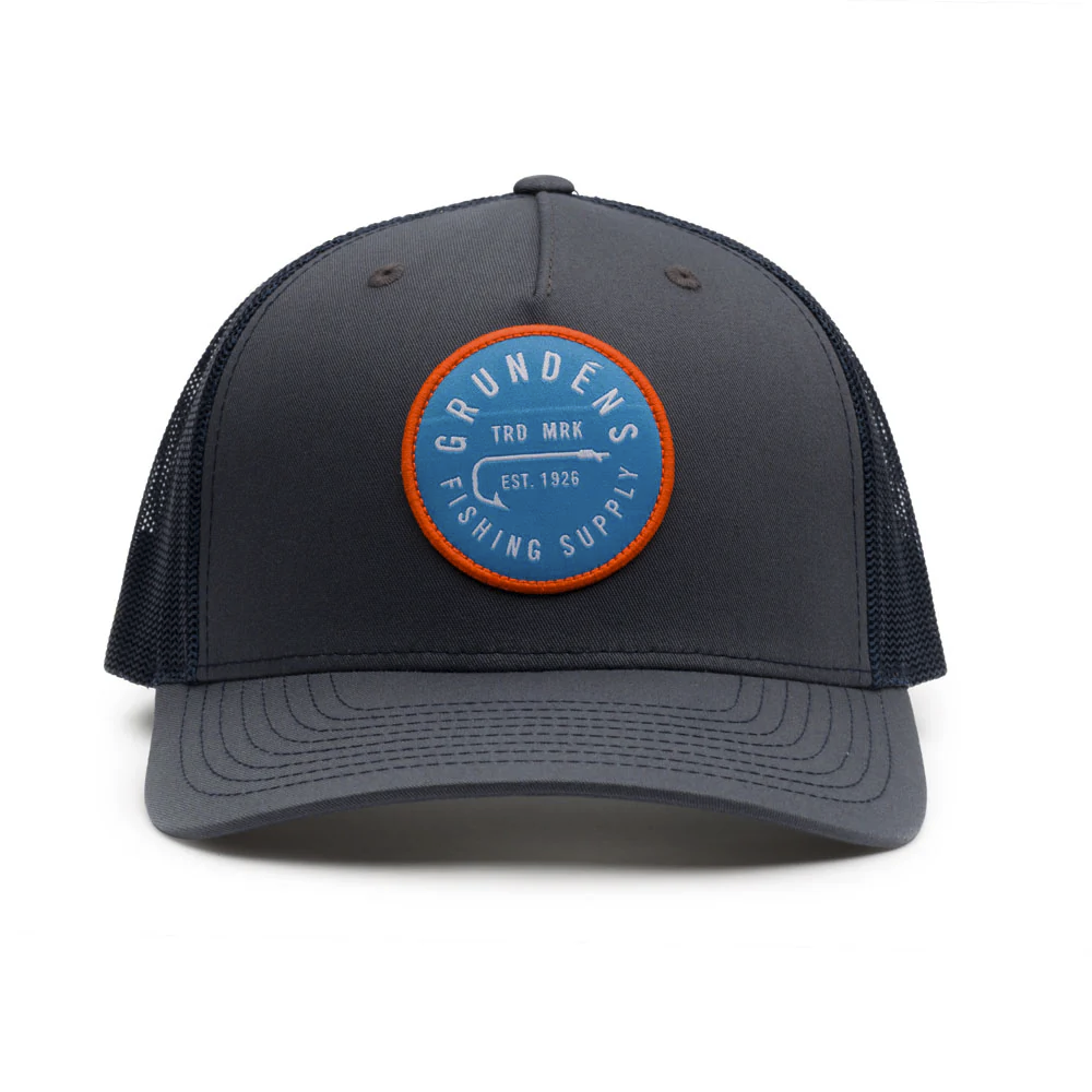 Grundens Hook Trucker FP Hat - Ombre Blue/Navy - One Size
