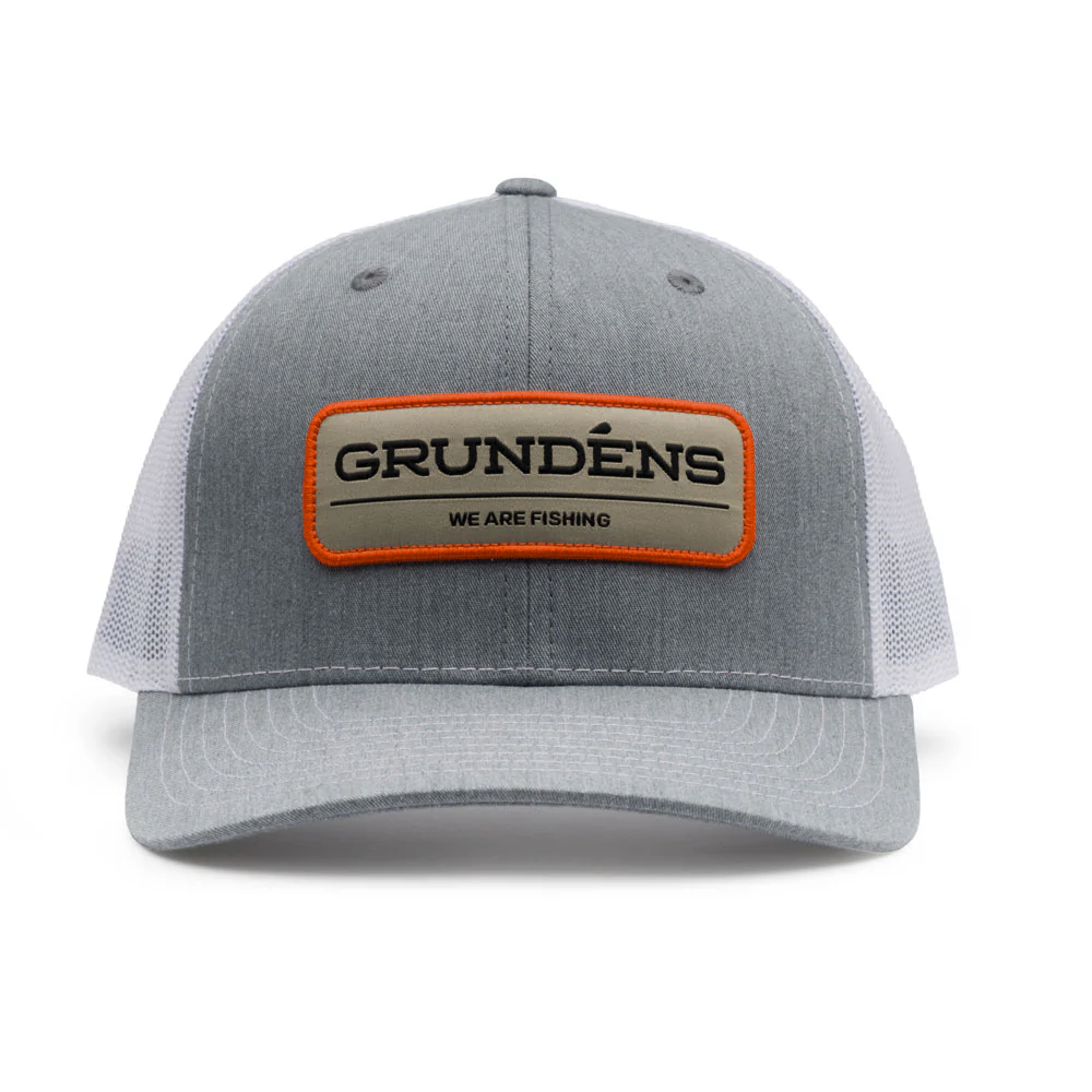 Grundens We Are Fishing Trucker Hat Heather - Grey/White - One Size