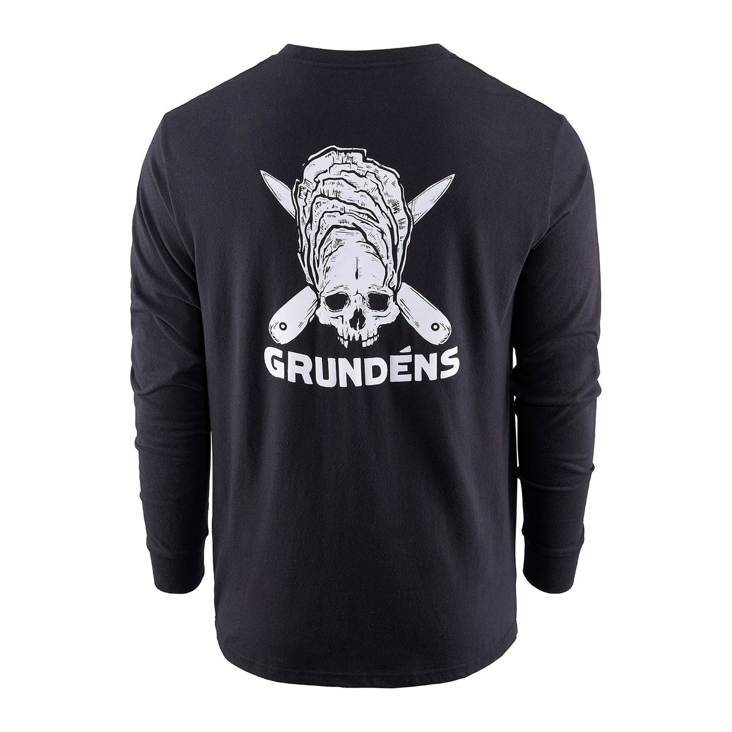 Grundens Zero Shucks LS T-Shirt - Black - Size M