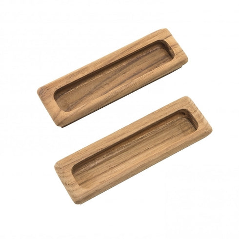 Whitecap Teak Drawer Pull 4.50" Rect 2Pk