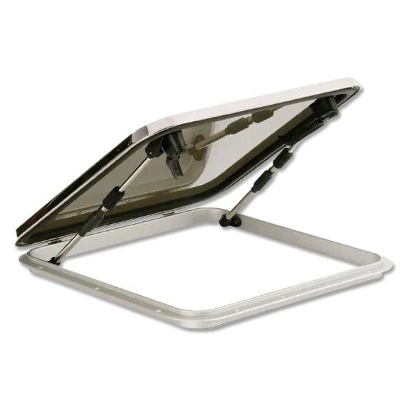 Bomar Stainless Steel Sqr Hatch 3/8 Acrylic