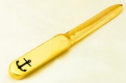 LETTER OPENER,SOLID BRASS 180MM