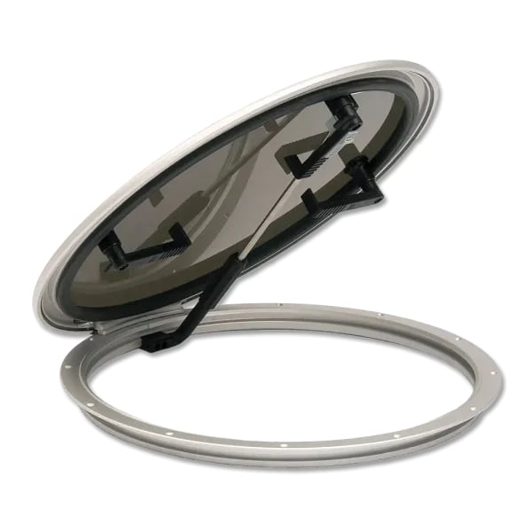 Bomar 20 3/8 Round Hatch Clr/Anod