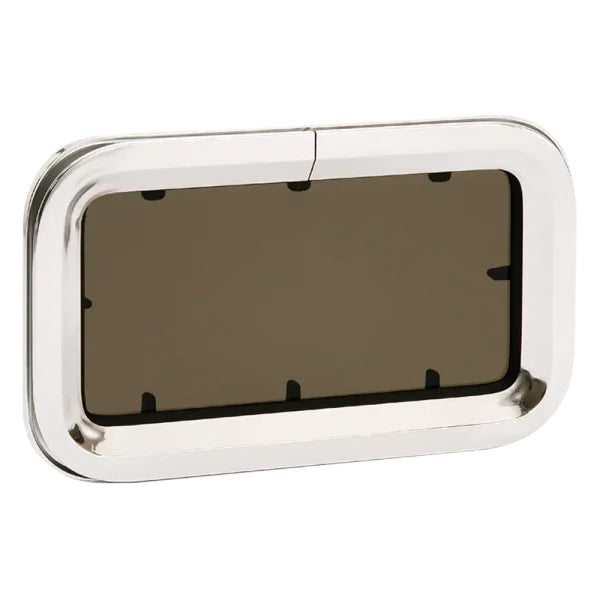 Bomar Fixed Port Wht/Tint Stainless Steel T-Ring