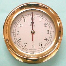 CLOCK, PLAIN BZL 3.5" ROMAN NUMERAL