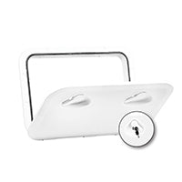 Lalizas TOP LINE Hatch w/ Lock, White, 353mm x 606mm