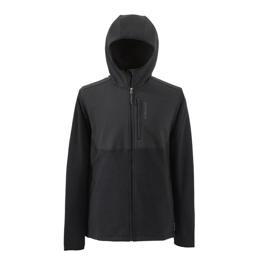 Grundens Bering Fleece Pro Full-Zip Hoodie - Black - Size S