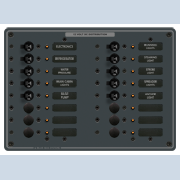 Blue Sea Panel Dc 16Pos Bl