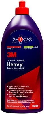 3M Gelcoat Heavy Cut Compound 1Qt