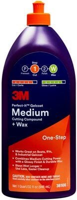 3M Perfect It Medium Cut Compound Wax 1Qt