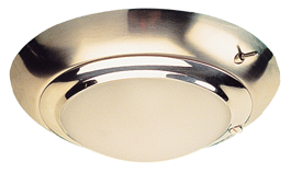 Seadog Dome Light 5"Lens Stainless Steel Gold Trim