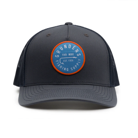 Grundens Hook Trucker FP Hat - Ombre Blue/Navy - One Size