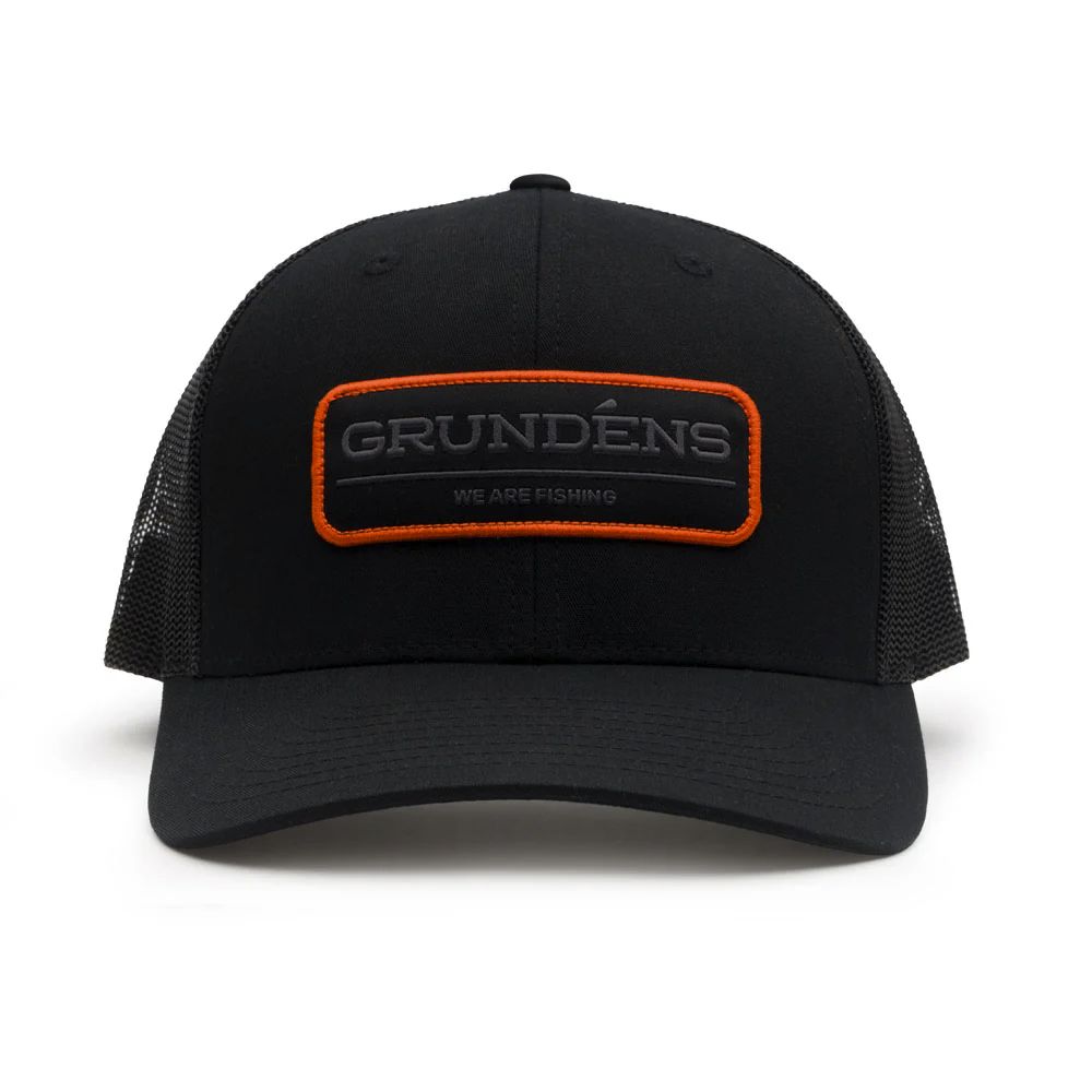 Grundens We Are Fishing Trucker Hat - Solid Black - One Size