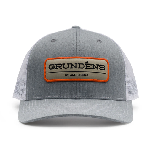 Grundens We Are Fishing Trucker Hat Heather - Grey/White - One Size