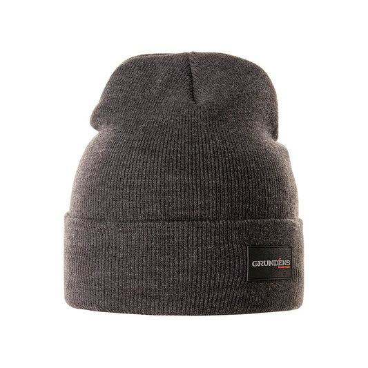 Grundens Watchhouse Beanie Logo - Black Heather - One Size