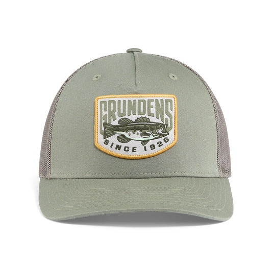 Grundens Bass Patch Trucker - Loden - One Size