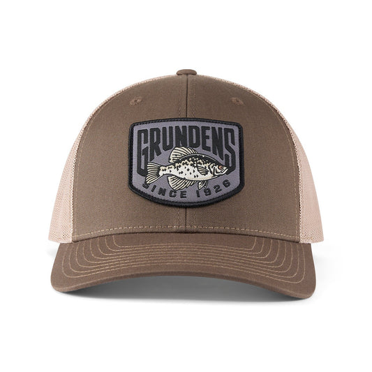 Grundens Crappie Patch Trucker - Driftwood/Khaki - One Size