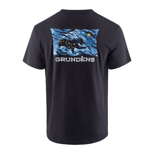 Grundens Ursa Major SS T-Shirt - Black - Size S