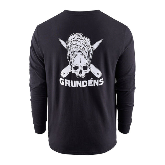 Grundens Zero Shucks LS T-Shirt - Black - Size XL
