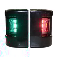 Lalizas FOS LED 12 Starboard &amp; Port Lights 112,5Â°, Set, w/ Black Housing