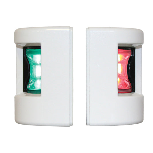 Lalizas FOS LED 12 Starboard &amp; Port Lights 112,5Â°, Set, w/ White Housing