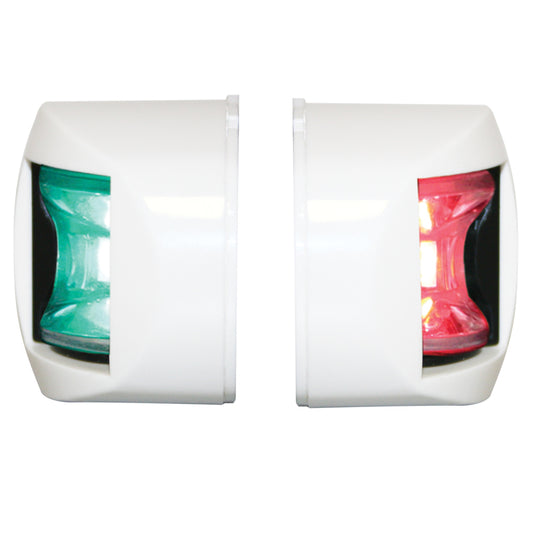 Lalizas FOS LED 12 Starboard &amp; Port Lights 112,5Â°, Side mounted, Set, w/ White Housing