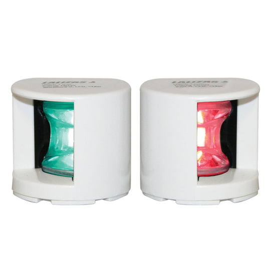 Lalizas FOS LED 12 Starboard &amp; Port Lights 112,5Â°, Deck mounted, Set, w/ White Housing