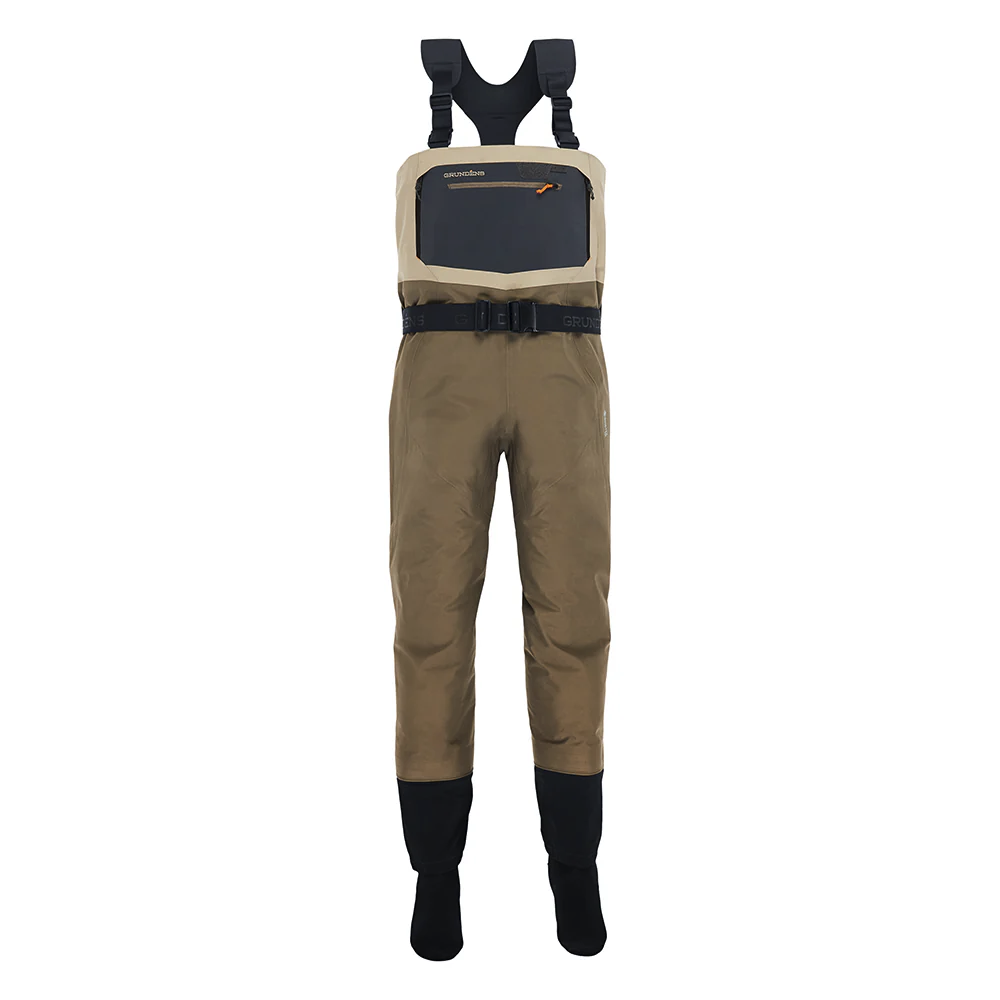 Grundens Men's Boundary Stockingfoot Wader Stone/Otter Size XL TALL (12-13) - 90000-356
