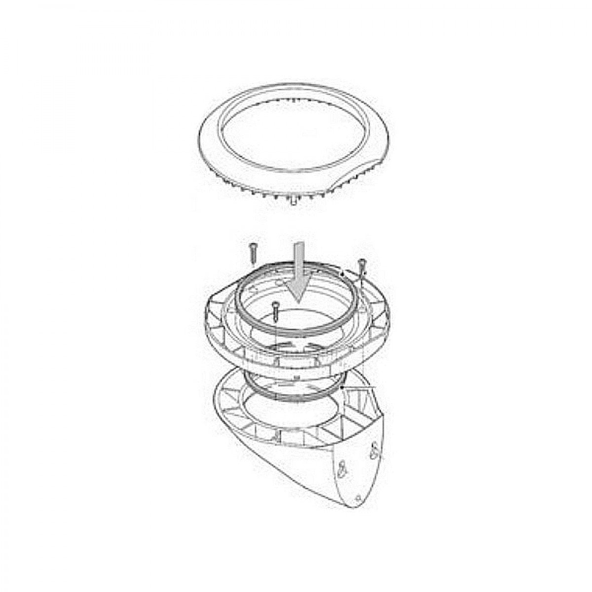 Raymarine GPS/Micro Talk Clamshell Riser Kit
