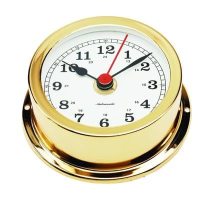 CLOCK,GOLD PLAT 70MM FACE ARU95D