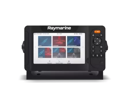 Raymarine Element 7 HV - 7'' Chart Plotter with CHIRP Sonar, Lighthouse Charts North America, HyperVision, Wi-Fi, GPS, HV-100 Transducer E70532-05-102