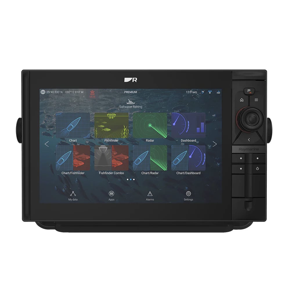 Raymarine AXIOM 2 Pro 12 S North America HybridTouch 12” Multifunction Display with CHIRP Conical Sonar for CPT-S - E70655-00-102