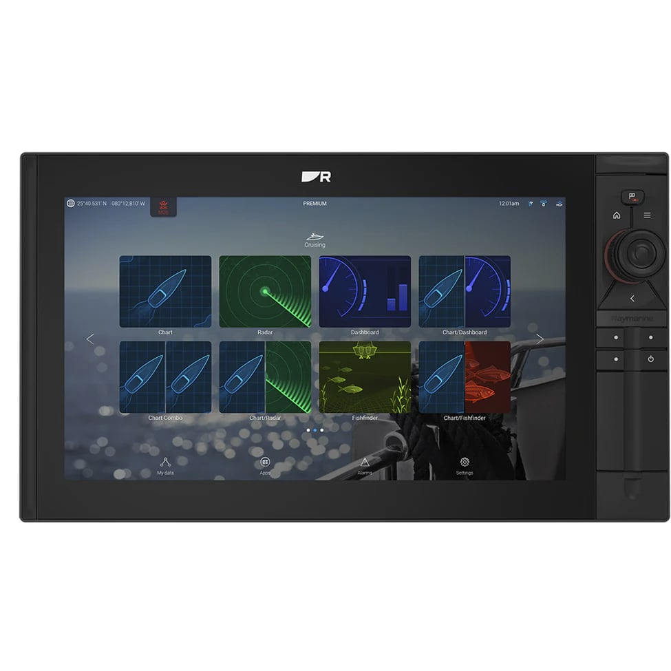 Raymarine AXIOM 2 Pro 16 S North America HybridTouch 16” Multifunction Display with CHIRP Conical Sonar for CPT-S - E70657-00-102