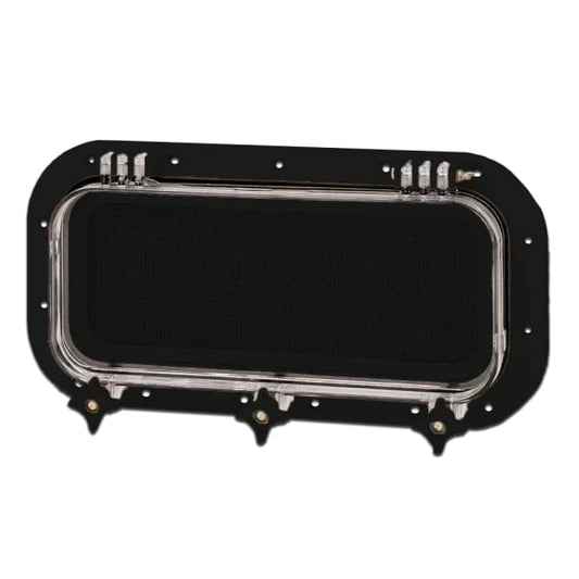 Bomar Black Frame Portlight W/Tnt Lens