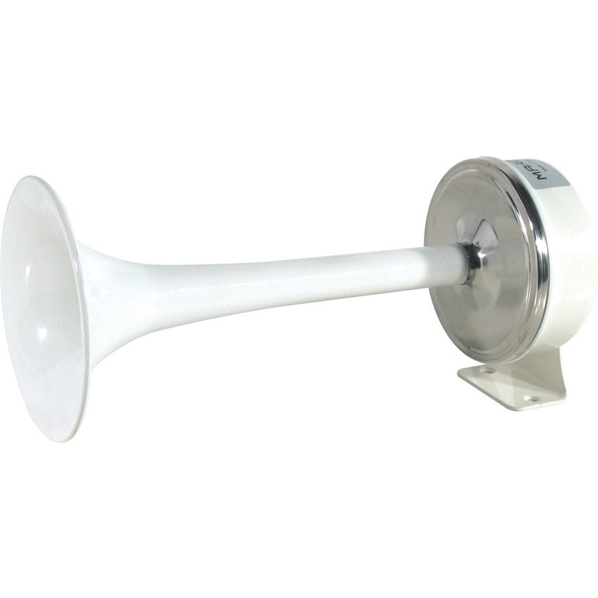 Marco TCE 24V White Brass Mini Electric Horn - 132-120-13