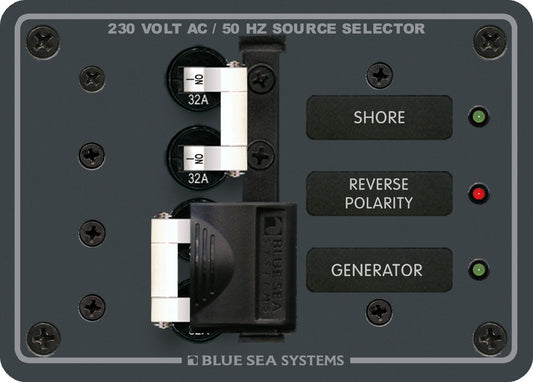 Blue Sea Panel 230Vac Source Select