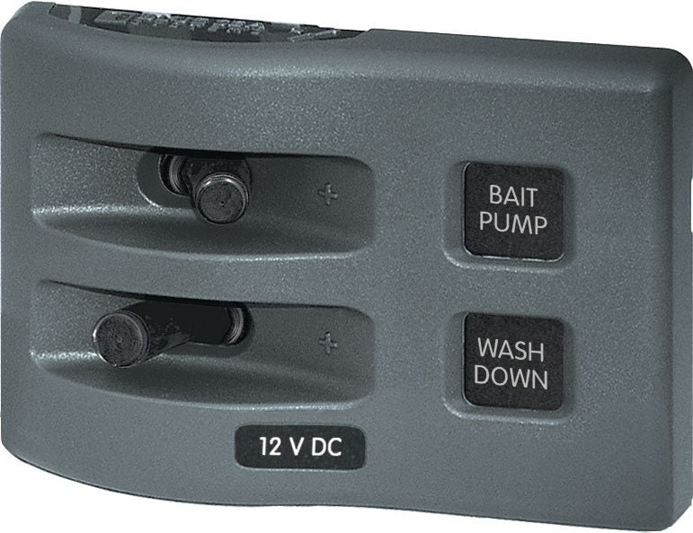Blue Seas WeatherDeck 12V DC Waterproof Switch Panel - 2 Position