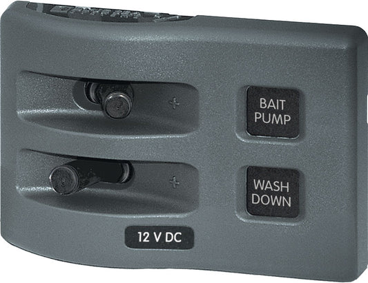 Blue Seas WeatherDeck 12V DC Waterproof Switch Panel - 2 Position