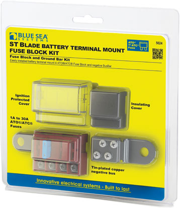 BlueSeas FUSE BLOCK ST BTM 4-CIRC.KIT