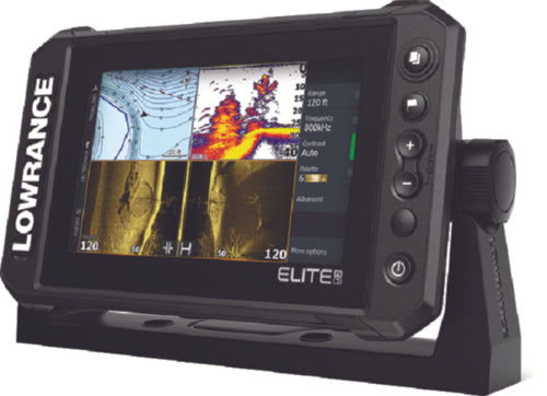 Lowrance 00015696001 Elite FS 7 Fishfinder Chartplotter With CMAP Contour And HDI Transducer