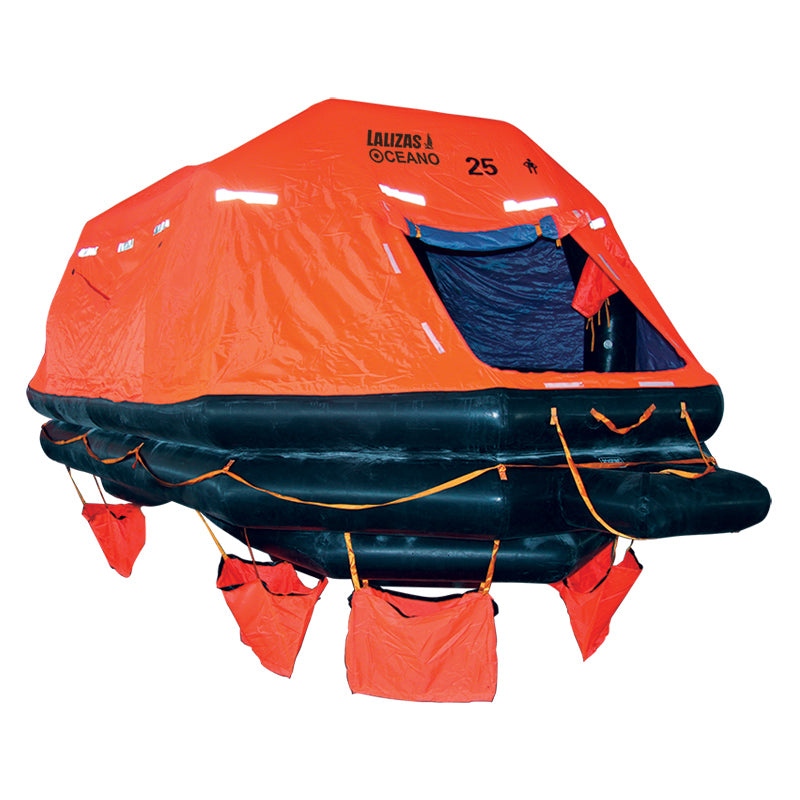LALIZAS Liferaft SOLAS OCEANO, Throw-overboard Self-righting Type, 100 prs. canister (A)