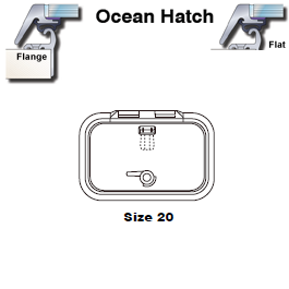 Lewmar Hatch Ocean 20 Flange
