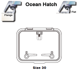 Lewmar Hatch Ocean 30 Flange