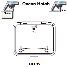 Lewmar Hatch Ocean 50 Flange