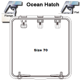 Lewmar Hatch Ocean 70 Flat