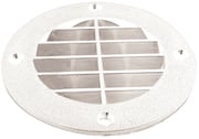 Th Marine Louvered Vent Cover - Wht