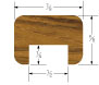 Whitecap Teak Track Bulkhead Mold 1/2&quot;